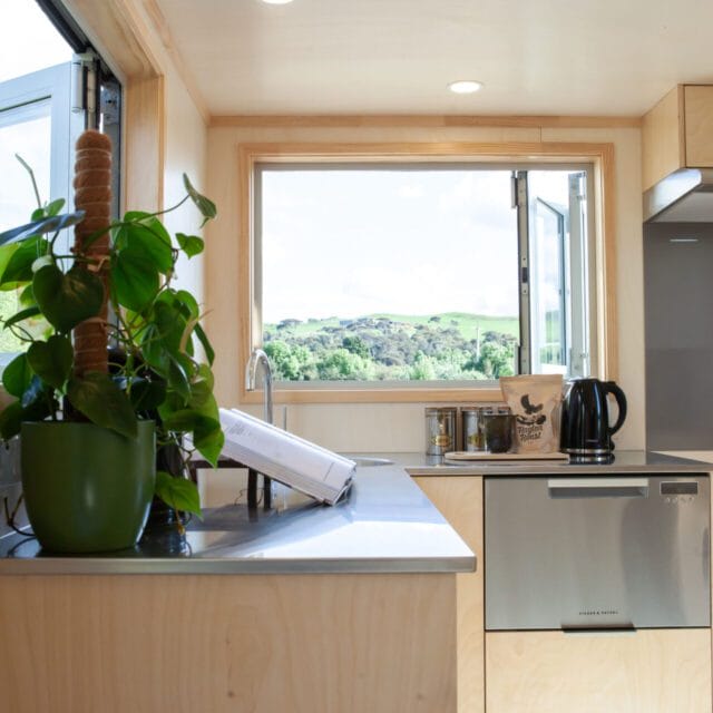 The Denali Two Bedroom Tiny Home with Mezzanines by Fox Cabins, Raglan
