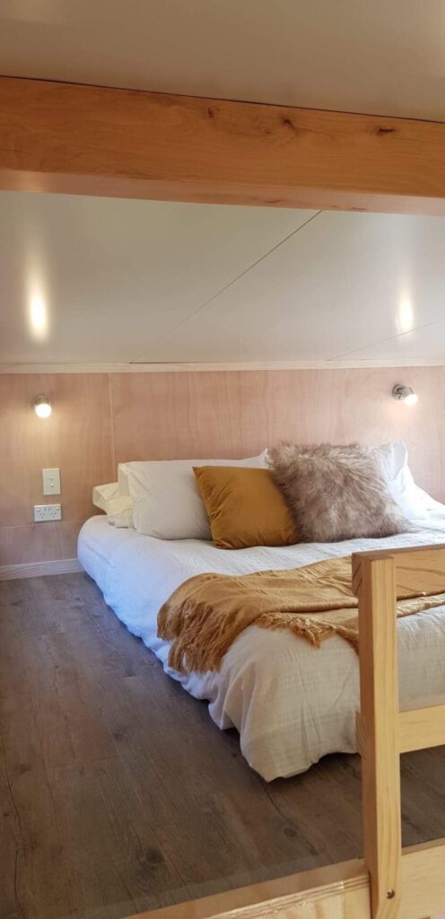 The Snowdon One Bedroom Tiny Home with Mezzanine by Fox Cabins, Raglan