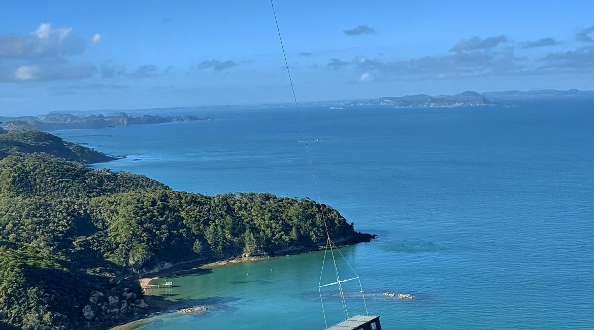 Moving Houses TV Show - Black Hawk Helicopter Cabin Delivery to Kawau Island, Fox Cabins